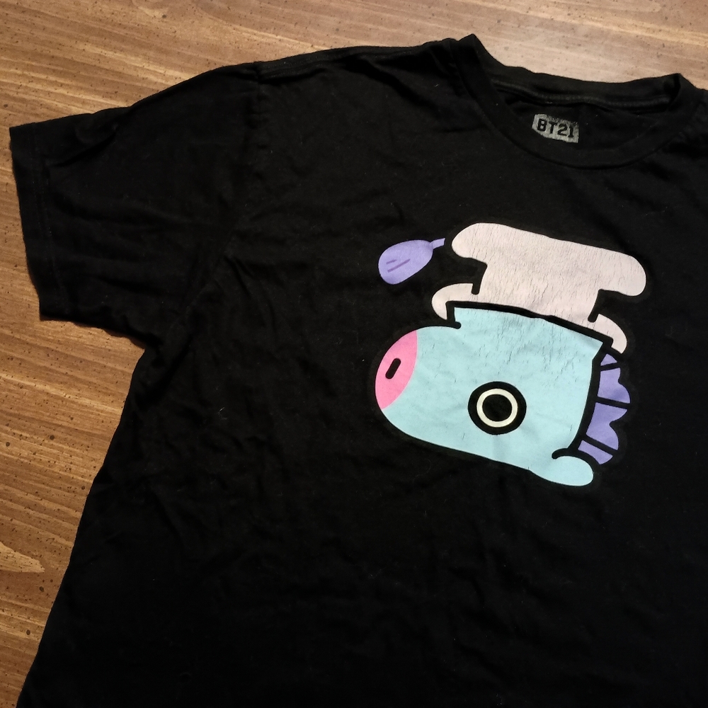 BT21 MANG T-SHIRT - Large // Kpop BTS J-Hope Rare Music Tee Shirt
